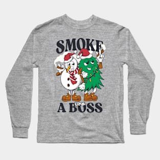 smoke like a boss Long Sleeve T-Shirt
